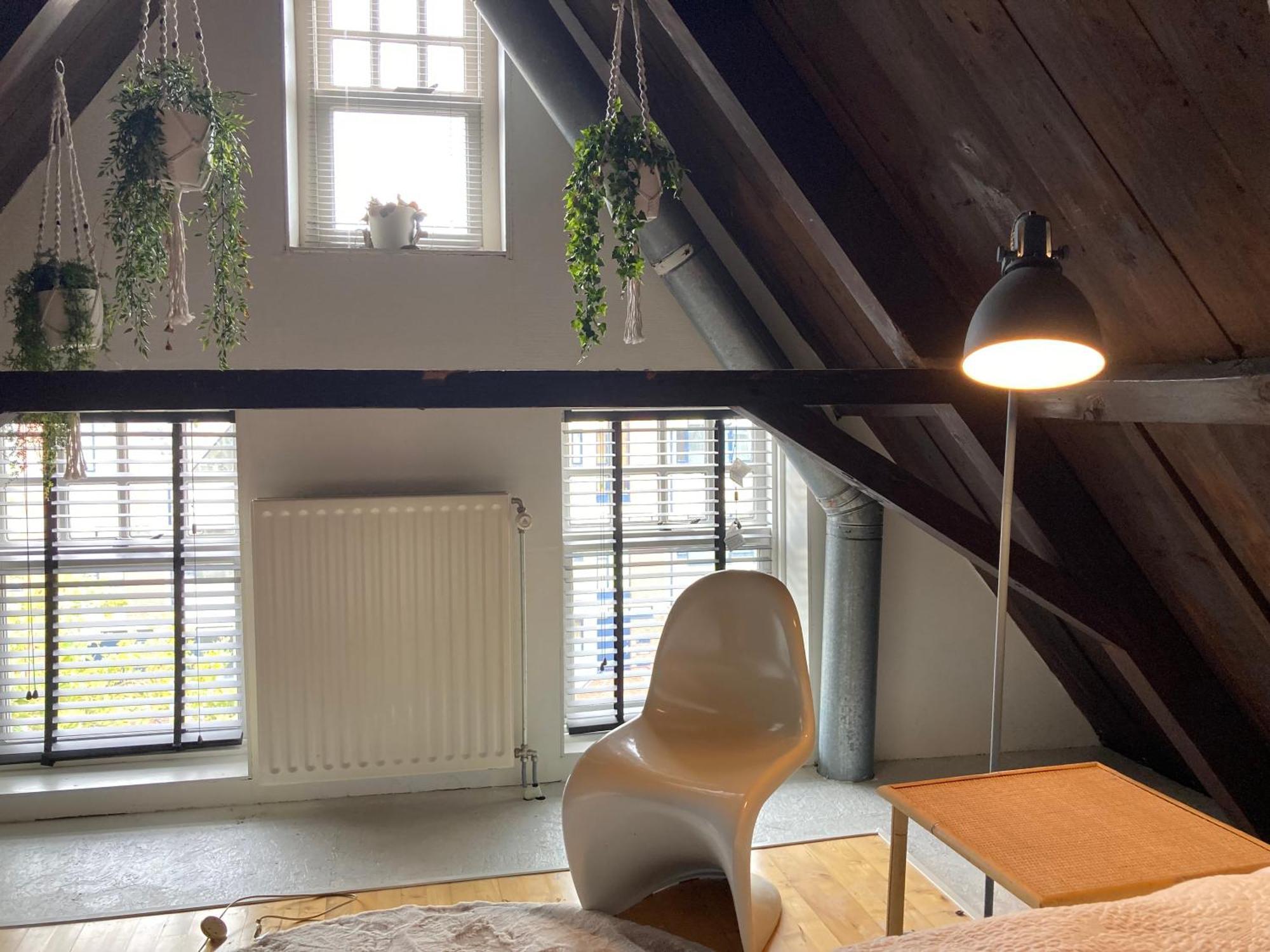 Elegant Appartement In Pakhuis Friesland Centrum Leeuwarden Rum bild